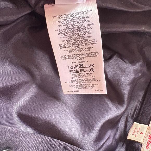 Brooks Brothers Embroidered Floral Skirt 4 Academia Career Work - Picture 3 of 5